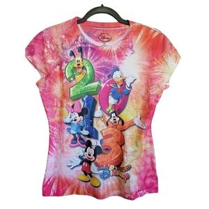 Disney M Jr. 2013 Junior Tee T-Shirt‎ Colorful NEW (No Tags) Mickey Goofy Minnie